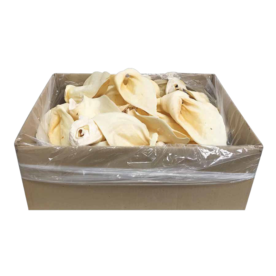 BULLSTERS Cow Ears w/Auricles Bulk White (40) pcs