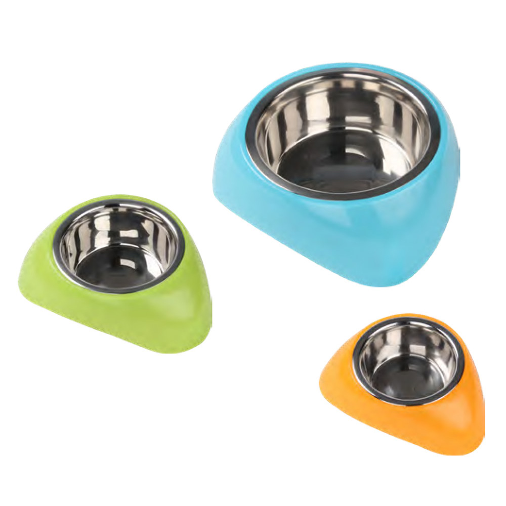 PAWISE Stainless Steel Bowl w/ Plastic Stand M-750ML