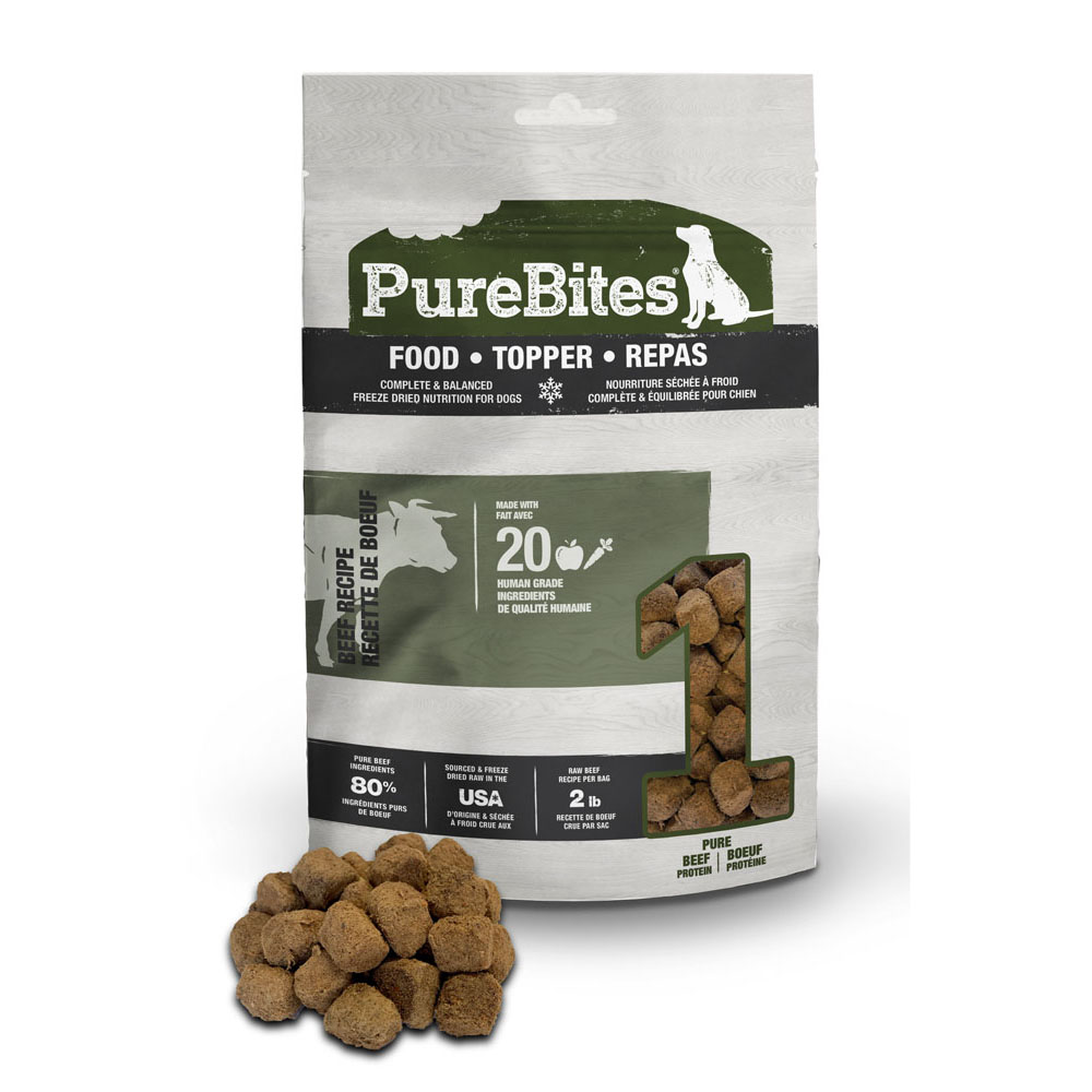 PUREBITES Dog Beef Recipe Food/Topper Value-283g