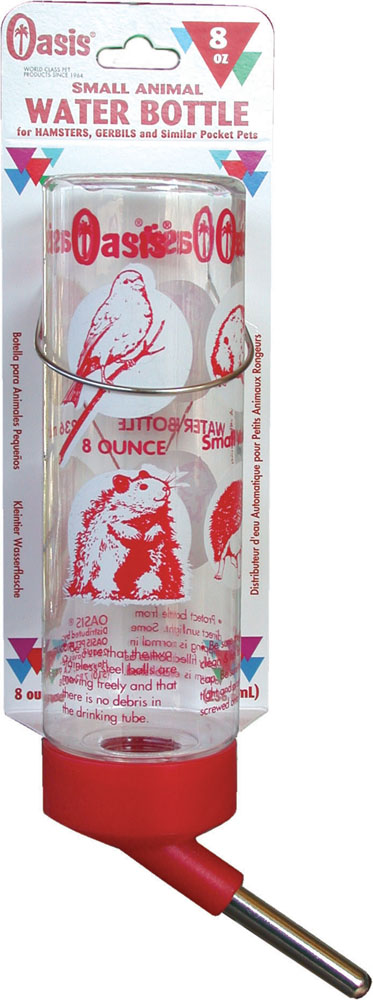 OASIS Crystal Clear Hamster Bottle 8 oz