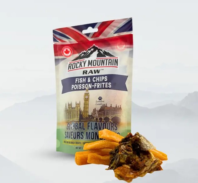 ROCKY MOUNTAIN RAW Global Flavours - British Fish and Chips 120g