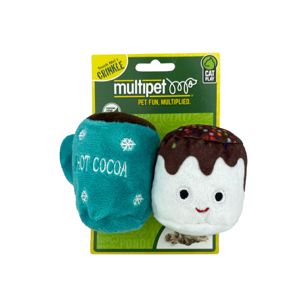 MULTIPET Hot Cocoa/Marshmallow 2pk (3) 3"