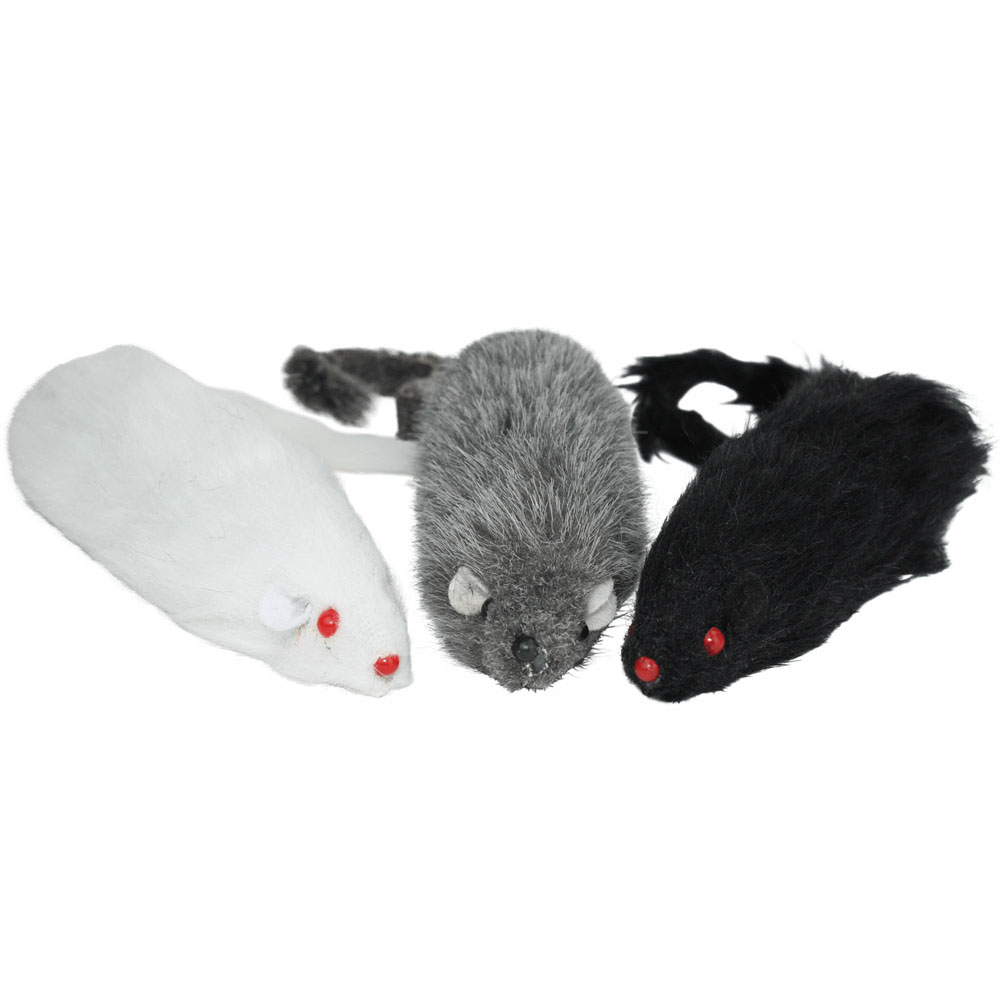 MULTIPET Long Mouse (3) 5.5"