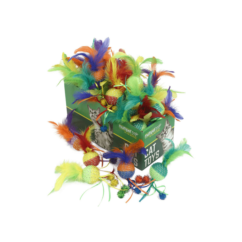 MULTIPET Mesh Cat Ball Two Toned (30)