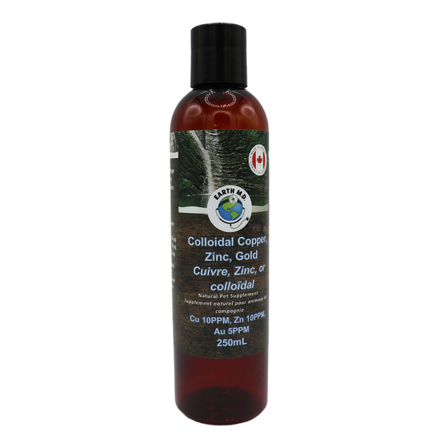 EARTHMD Colloidal Copper/Zinc/Gold-250mL
