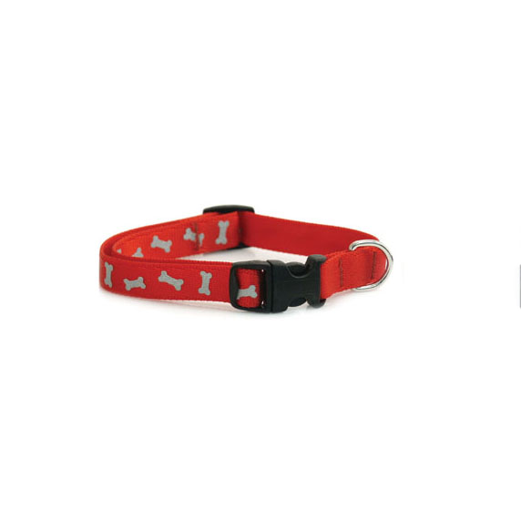 AK-9 Reflective Adjustable Collar 5/8x 8-14in