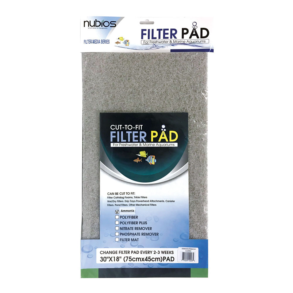 NUBIOS Ammonia Remover Cut-to-Fit Filter Pad 10x18in