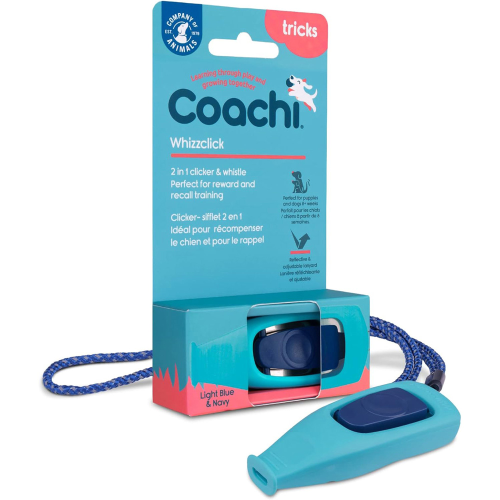COACHI Whizzclick Light Blue Navy Button