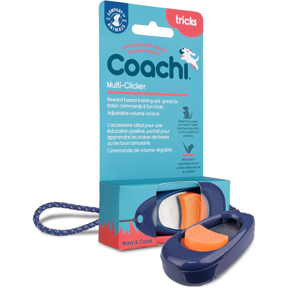 COACHI Multi-Clicker Navy Coral Button