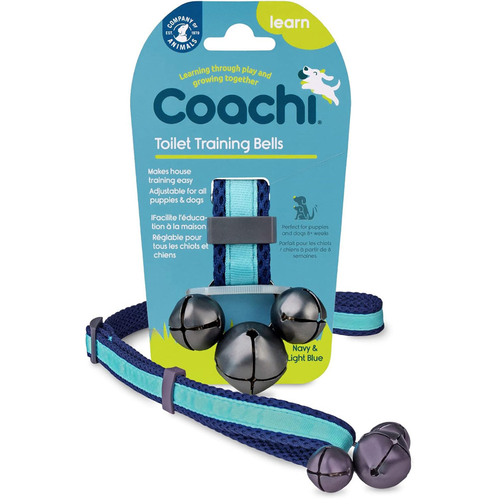 COACHI Toilet Training Bells Navy & Light Blue