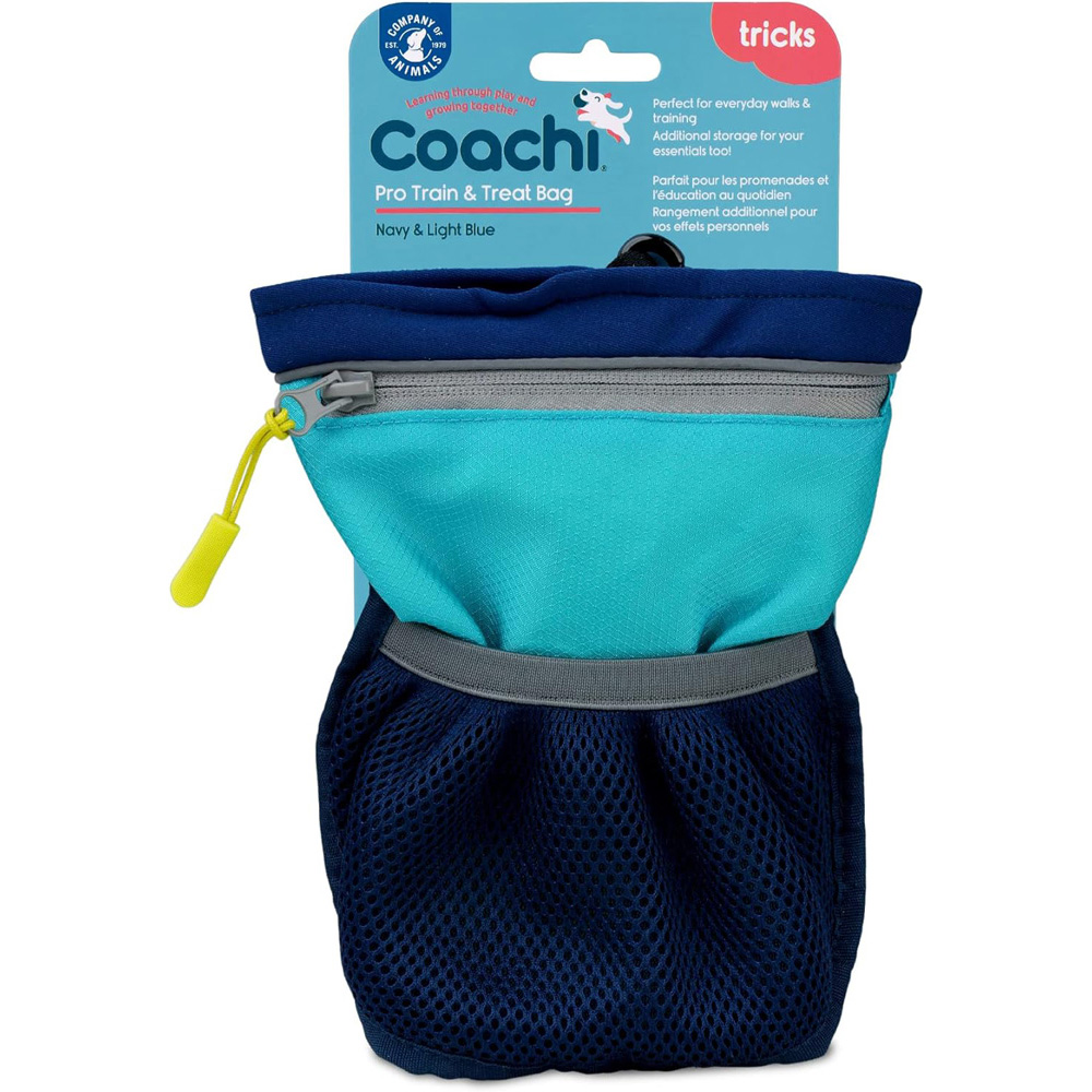 COACHI Pro Train & Treat Bag Navy & Light Blue