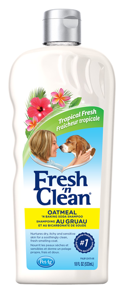 FRESH N CLEAN Oatmeal Baking Soda Shampoo Tropical Scent 18 oz.