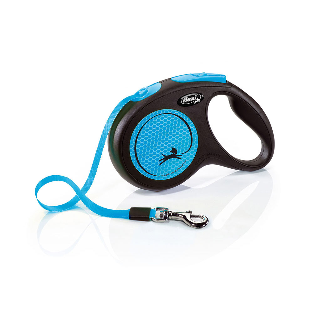 FLEXI Neon Rflct Tape Leash 5 m/16 ft M