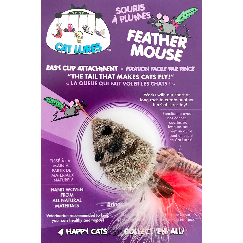 CAT LURES Feather Mouse