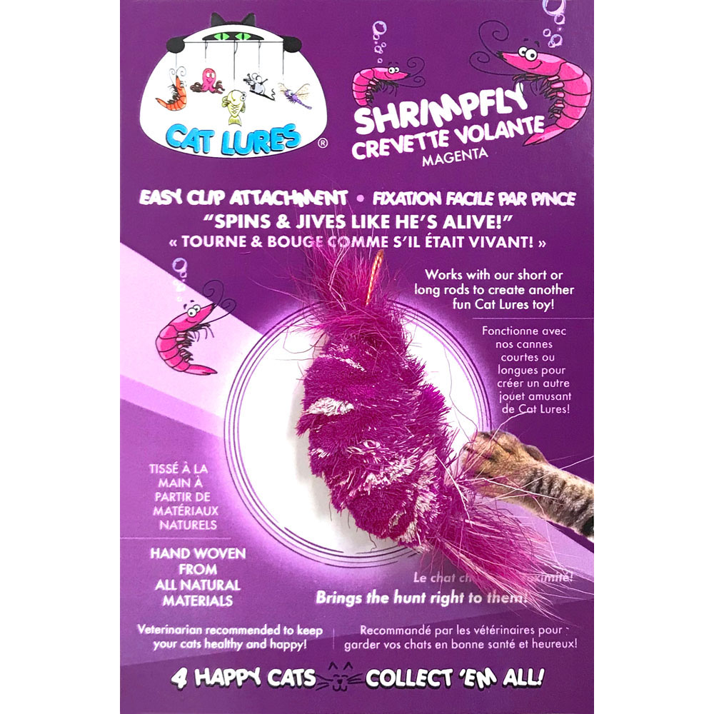 CAT LURES ShrimpFLY Magenta 3x1x.5