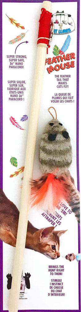 CAT LURES Feather Mouse full toy 52x1x1