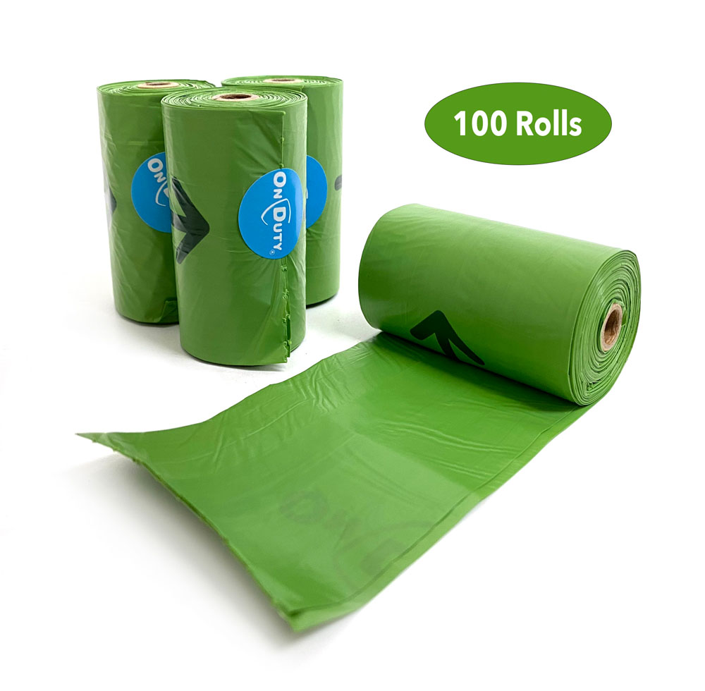 ON DUTY Poop Bags - Bulk 100 rolls
