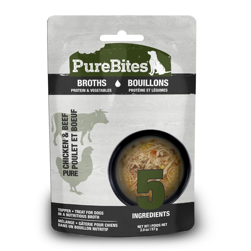 PUREBITES Dog Broths Chicken & Beef 57g (18)