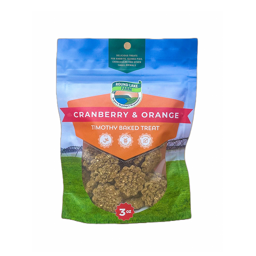 ROUND LAKE FARM Timothy Cranberry & Orange Baked Treat 3oz