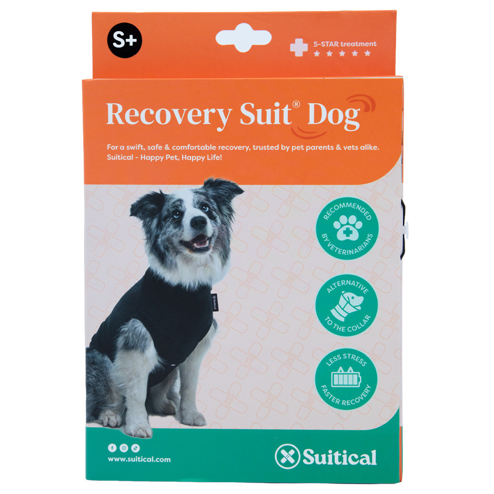 SUITICAL Recovery Suit - Dog - Black S+