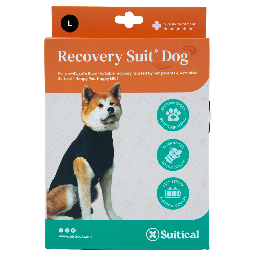 SUITICAL Recovery Suit - Dog - Black L