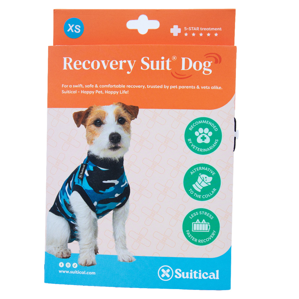 SUITICAL Recovery Suit - Dog - Blue Camo XS
