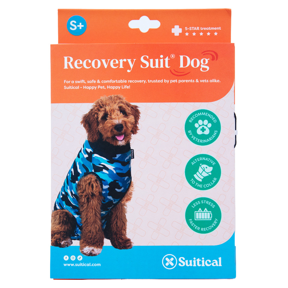 SUITICAL Recovery Suit - Dog - Blue Camo S+