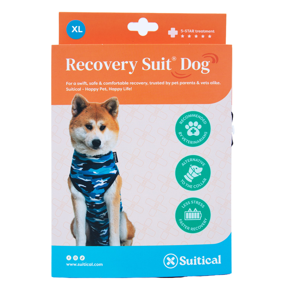 SUITICAL Recovery Suit - Dog - Blue Camo XL