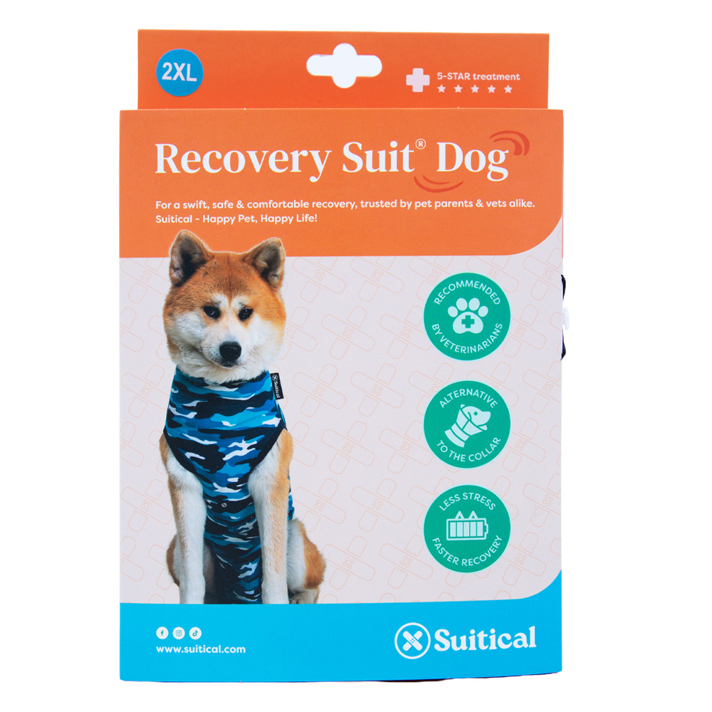 SUITICAL Recovery Suit - Dog - Blue Camo 2XL